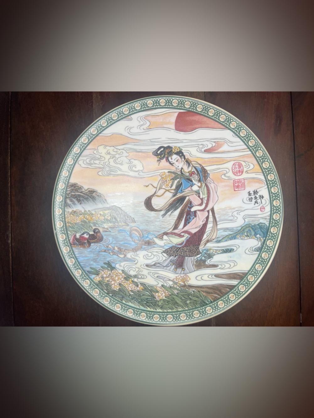 Imperial Jingdezhen Porcelain Plate Flower Goddess 2nd in Series